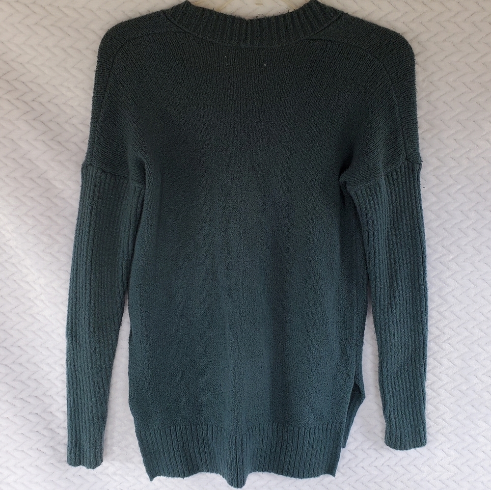 SOLD Hollister Boyfriend Cardigan Teal Sweater - Picture 8 of 10